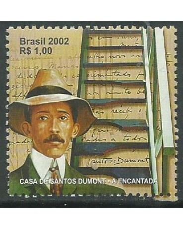 C2473 SANTOS DO DUMONT, DESTACADO DO BLOCO 127 - 2002 - 10.535 Mint